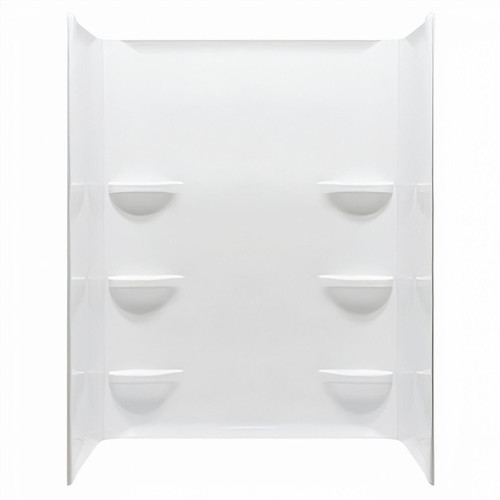 Lyons Industries Lyons Elite 54" x 30" x 69" Fiberglass Mobile Home Shower Wall Surround - 3 Piece - White 