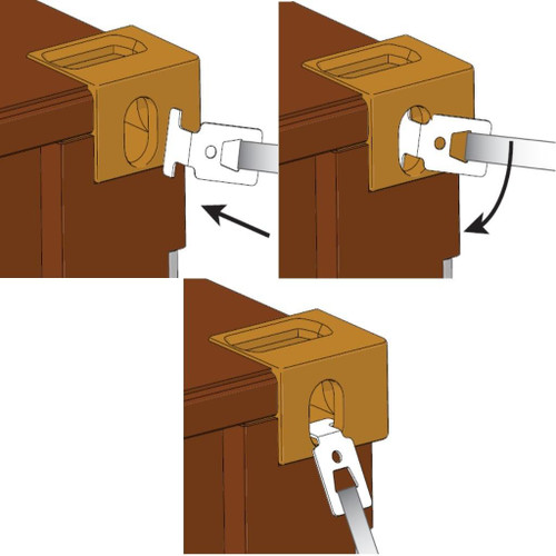 Tie Down Engineering 1-1/4" Strap with Container Connector Bracket 