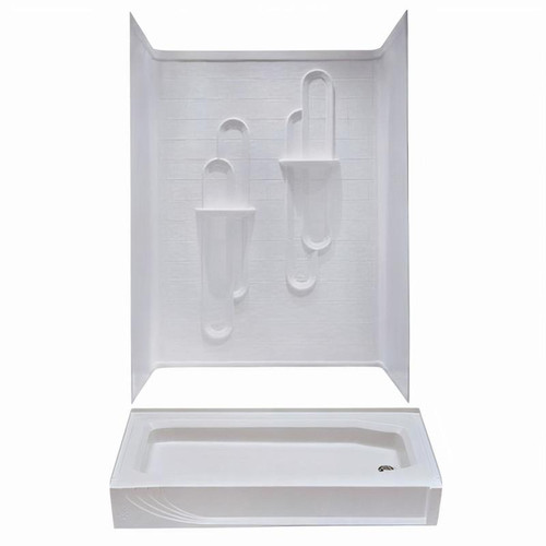  Better Bath 54" x 27" ABS Shower Replacement Kit 