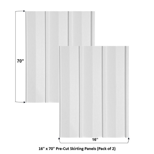 Pre-Cut Premium Plus Solid Vinyl Skirting