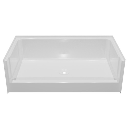 Watershed 54" x 27" x 17" Fiberglass Mobile Home Shower Pan -  White
