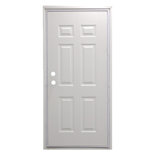 36" x 72" 6-Panel Outswing Steel Door