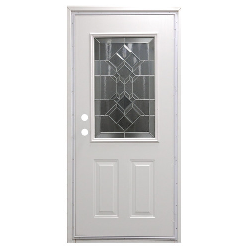 32" x 76" 6-Panel Outswing Steel Door - War & Peace Window