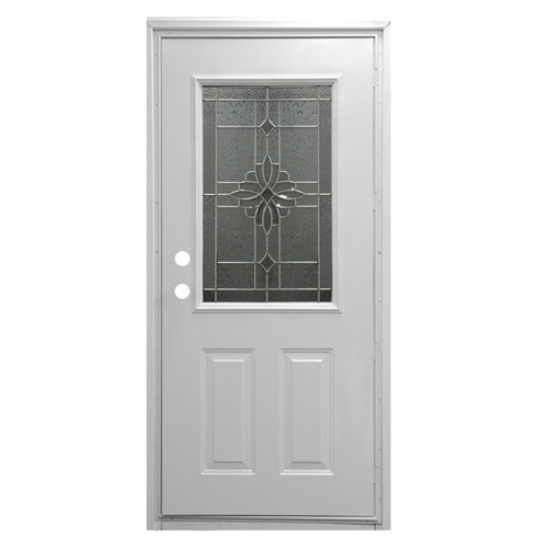 32" x 76" 6-Panel Outswing Steel Door - Laurel Window