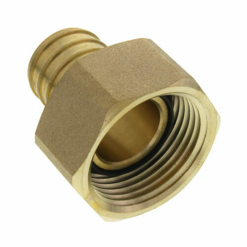 Crown Industries Brass PEX Crimp FNPT Swivel Adapter