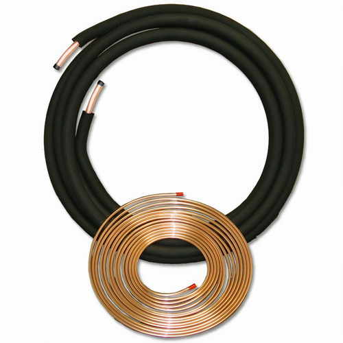 3/8" x 7/8" Insulated Central Air Plain End Line Set
