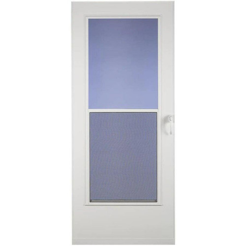 Larson 32 x 78 Mid-View Wood-Core Storm Door - White