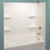 Lyons Industries Lyons Elite 60" x 30" x 59" Fiberglass Bathtub Wall Surround - 3 Piece - White 