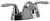 Phoenix Faucets Premium 2-Handle Lavatory Faucet with Lever Handles and Brass Stems - Chrome 