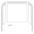  Flexstone Elite 54" x 27" x 60" Composite Mobile Home Bathtub Wall Surround - 3 Piece - Frost (Carrera Marble) 