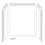 Flexstone Elite 54" x 27" x 80" Composite Mobile Home Shower Wall Surround - 3 Piece - Frost (Carrera Marble)