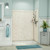 Flexstone Elite 54" x 27" x 80" Composite Mobile Home Shower Wall Surround - 3 Piece - Calabria (Travertine)
