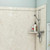  Flexstone Corner Shelf for Bathtub and Shower Wall Surround Kits - Calabria (Travertine) 