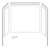 Flexstone Elite 54" x 27" x 60" Composite Mobile Home Bathtub Wall Surround - 3 Piece- White