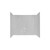 Better Bath 54" x 27" Heavy Gauge ABS Plastic Mobile Home Bathtub Wall Surround - 1 Piece - White