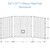 Better Bath 54" x 27" Heavy Gauge ABS Plastic Mobile Home Bathtub Wall Surround - 1 Piece - White