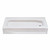 Better Bath 54" x 28" Heavy Gauge ABS Plastic Mobile Home Shower Pan - White