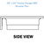 Better Bath 54" x 28" Heavy Gauge ABS Plastic Mobile Home Shower Pan - White