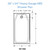 Better Bath 54" x 28" Heavy Gauge ABS Plastic Mobile Home Shower Pan - White