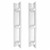 Corner Caddy for Shower or Bath Surrounds - 2-Pack - White - White
