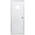 32" x 72" Mobile Home Outswing Door with 10" x 10" Square Window - Clear Glass - Clear