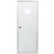 Dexter 34 x 80 Right-Hand Mobile Home Outswing Door with 10 x 10 Square Window - Clear Glass