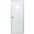 Dexter 36 x 80 Right-Hand Mobile Home Outswing Door with 10 x 10 Square Window - Clear Glass