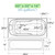 Lyons Elite 60" x 30" x 16" Fiberglass Mobile Home Bathtub - White