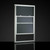 Alpine Windows 14.75" x 40" Single-Hung Dual-Pane Mobile Home Vinyl Window - White 