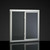 62.75" x 27.5" Horizontal Sliding Dual-Pane Mobile Home Vinyl Window - White