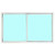Pocahontas 46.75" x 27.5" Sliding Aluminum Mobile Home Self-Storing Interior Storm Window - White 