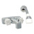 Phoenix Faucets 2-Knob Brass Tub Diverter Faucet with Shower Head Kit - 4 - Chrome