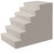 DuraGrip II Fiberglass Step - 8" Step Height - 38" x 38" Platform - 6 Steps - 48" Tall