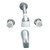 Phoenix Faucets 2-Knob Brass Tub Diverter Faucet with Shower Head Kit - 8 - Chrome