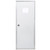 Dexter 24" x 70" Mobile Home Outswing Door with 10" x 10" Square Window - Clear Glass 