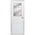 32" x 76" Mobile Home Outswing Door with 9-Lite Window  - Clear Glass