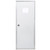 Dexter 24" x 72" Mobile Home Outswing Door with 10" x 10" Square Window - Clear Glass 