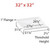 Lyons Industries Lyons Linear 32" x 32" x 2.5" Fiberglass Mobile Home Center Drain Shower Base - Almond 