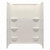 Lyons Industries Lyons Elite 54" x 30" x 69" Fiberglass Mobile Home Shower Wall Surround - 3 Piece - Almond 