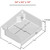 Lyons Industries Lyons Elite 54" x 42" x 19" Fiberglass Mobile Home Center Drain Garden Shower Base - Almond 