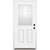 34" x 78" 9 Lite Primed Fiberglass Prehung Inswing House Type Exterior Door