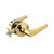 V.P. Products Mobile Home Interior Lever Passage Lock - Polished Brass 