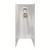 Better Bath 32" x 32" x 68" Mobile Home Heavy Gauge ABS Plastic Tiled Shower Surround - 1 Piece - White