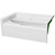 Watershed 60" x 41" x 26" Fiberglass Mobile Home Garden Tub - White