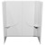 Watershed 54" x 27" x 58" Fiberglass Mobile Home Tub/Shower Wall - White