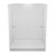 Watershed 60" x 42" Center Drain Fiberglass Shower Replacement Kit - White