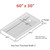 Lyons Elite 60" x 30" x 3.5" Fiberglass Mobile Home Shower Base - White