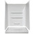 Lyons Elite 60" x 30" Fiberglass Shower Replacement Kit with 69" Elite Shower Wall Surround - White