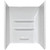 Lyons Elite 60" x 30" Fiberglass Shower Replacement Kit with 69" Elite Shower Wall Surround - White