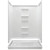 Lyons Elite 60" x 30" Fiberglass Shower Replacement Kit with 74" Linear Shower Wall Surround - White